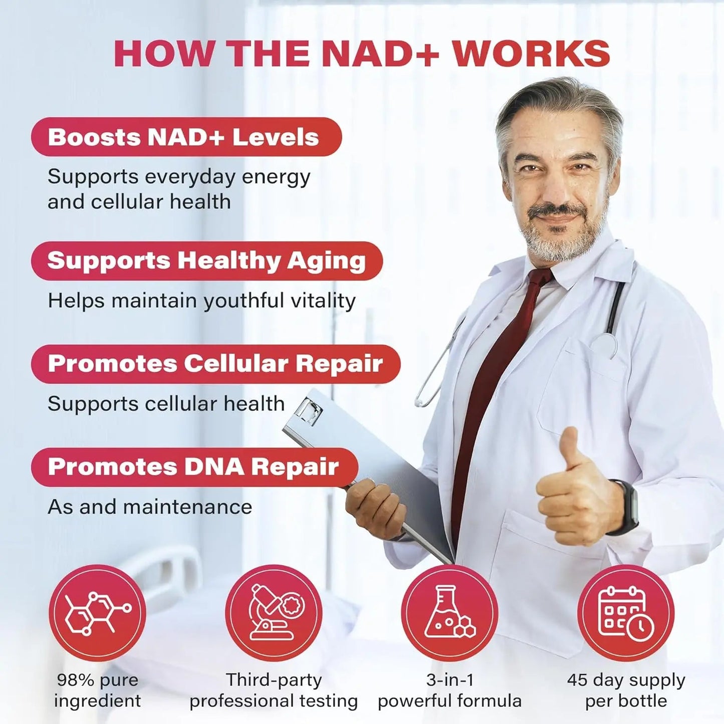 Zooone NAD+ Booster – NR & Resveratrol for Energy & Anti - Aging– 30 Packets - VitaFizz