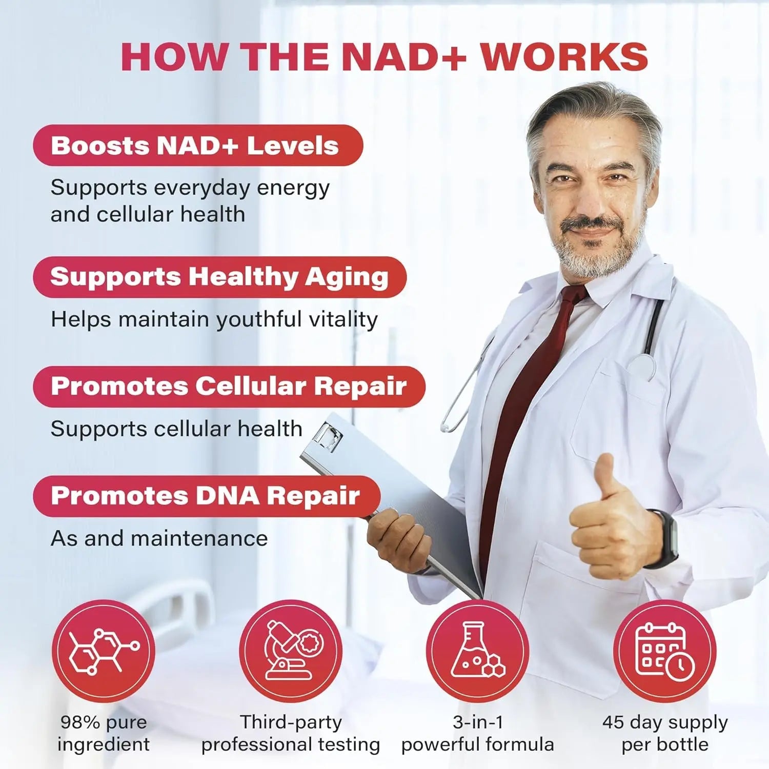 Zooone NAD+ Booster – NR & Resveratrol for Energy & Anti - Aging– 30 Packets - VitaFizz